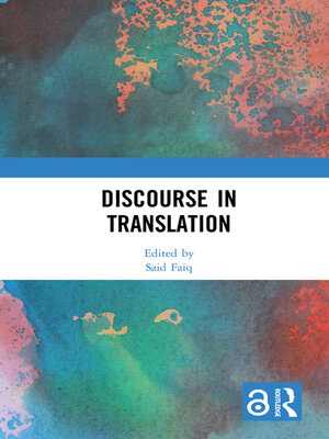 cover image of Discourse in Translation